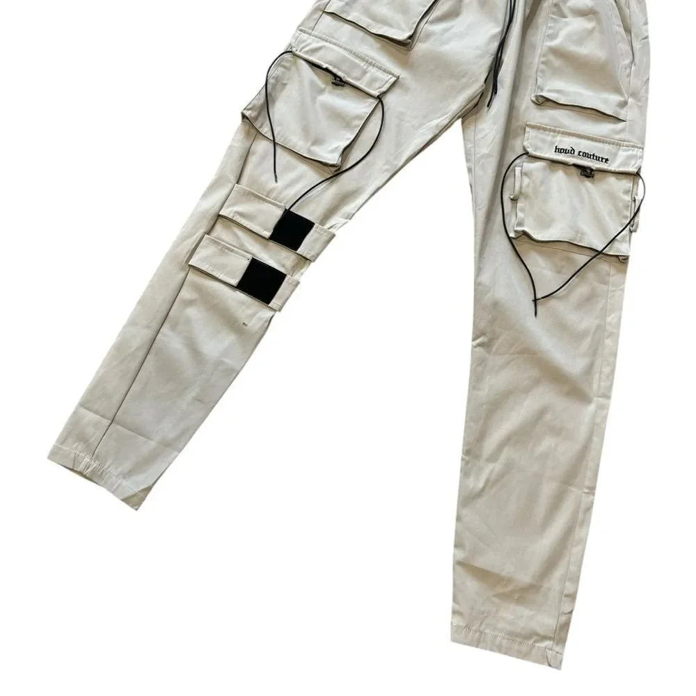 Hood Couture Sand Beige New Revolution V2 Cargo Pants
